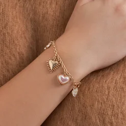 Armband - Golden Hearts