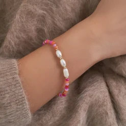 Armband - Pink Jade