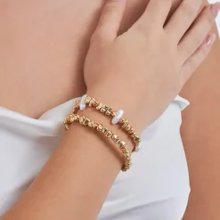 Armband-Set - Golden Pearls