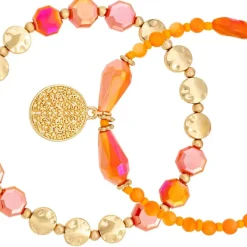 Armband-Set - Orange Shell