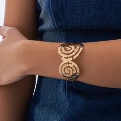 Armreif - Hammered Spiral