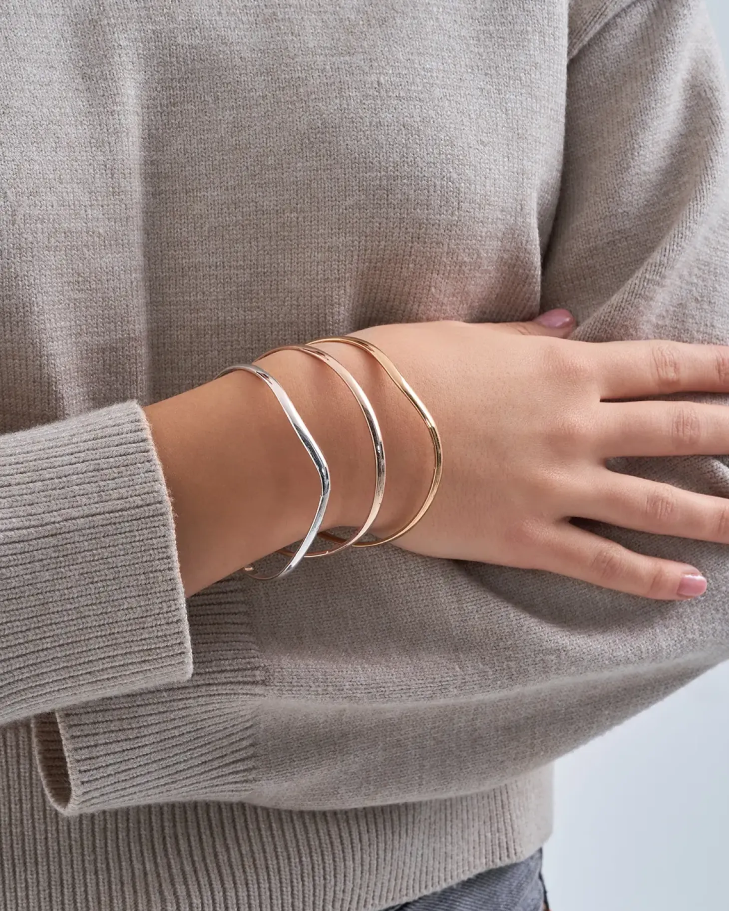 Armreif-Set - Wavy Trio