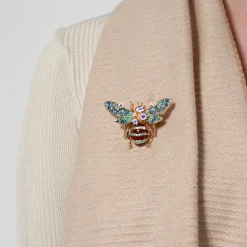 Brosche - Blue Bumblebee