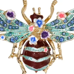 Brosche - Blue Bumblebee