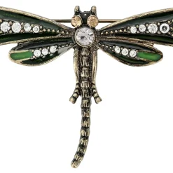 Brosche - Green Dragonfly