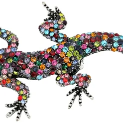 Brosche - Happy Gecko