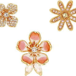 Broschen-Set - Glittering Flowers
