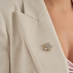 Brosche - Sparkly Flower