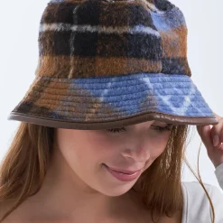 Bucket Hat - Checkered Oxford
