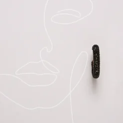 Creolen - Black Glitter