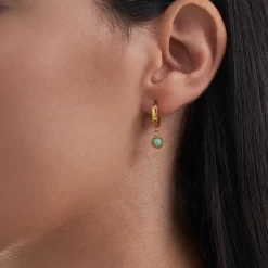 Creolen - Golden Amazonite