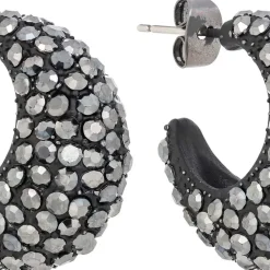 Creolen - Hematite Sparkle