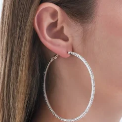 Creolen - Iced Silver