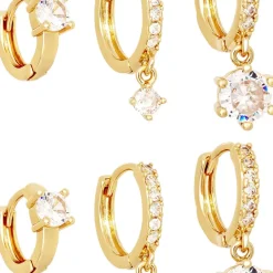 Creolen-Set - Crystal Charms