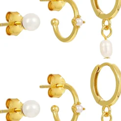 Creolen-Set - Freshwater Pearls