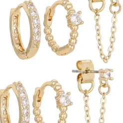 Creolen-Set - Glamorous Gold
