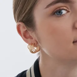 Creolen-Set - Golden Twist