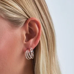 Creolen-Set - Silver Twist