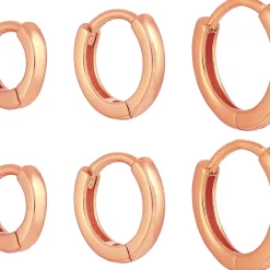 Creolen-Set - Slim Rosegold