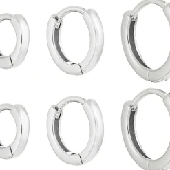 Creolen-Set - Slim Silver