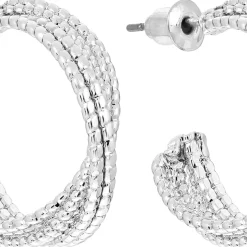 Creolen - Silvery Twist