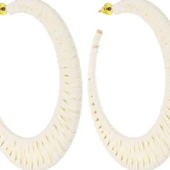 Creolen - White Raffia