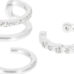 Earcuff-Set - Silver Trio
