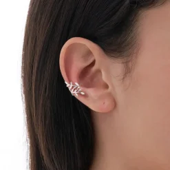 Earcuff - Silver Leaf