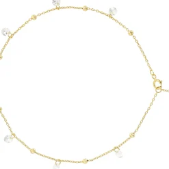 Fußkettchen - Zirconia Gold