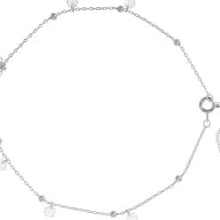 Fußkettchen - Zirconia Silver