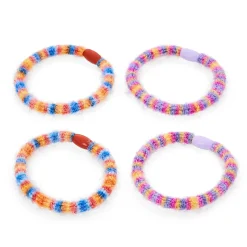 Haargummi-Set - Colorful Stripes
