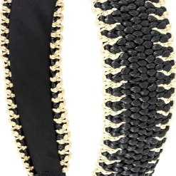 Haarreif - Black Raffia
