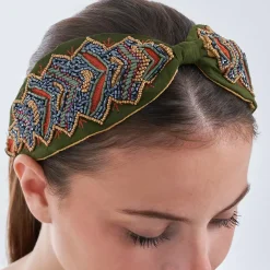 Haarreif - Green Beads