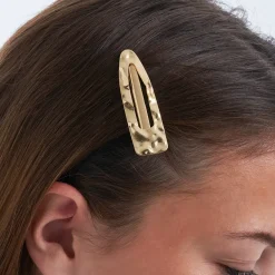 Haarspangen-Set - Hammered Gold