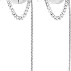 Herren Creolen - Chain Steel