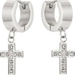 Herren Creolen - Steel Cross