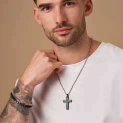 Herren Kette - Blue Cross