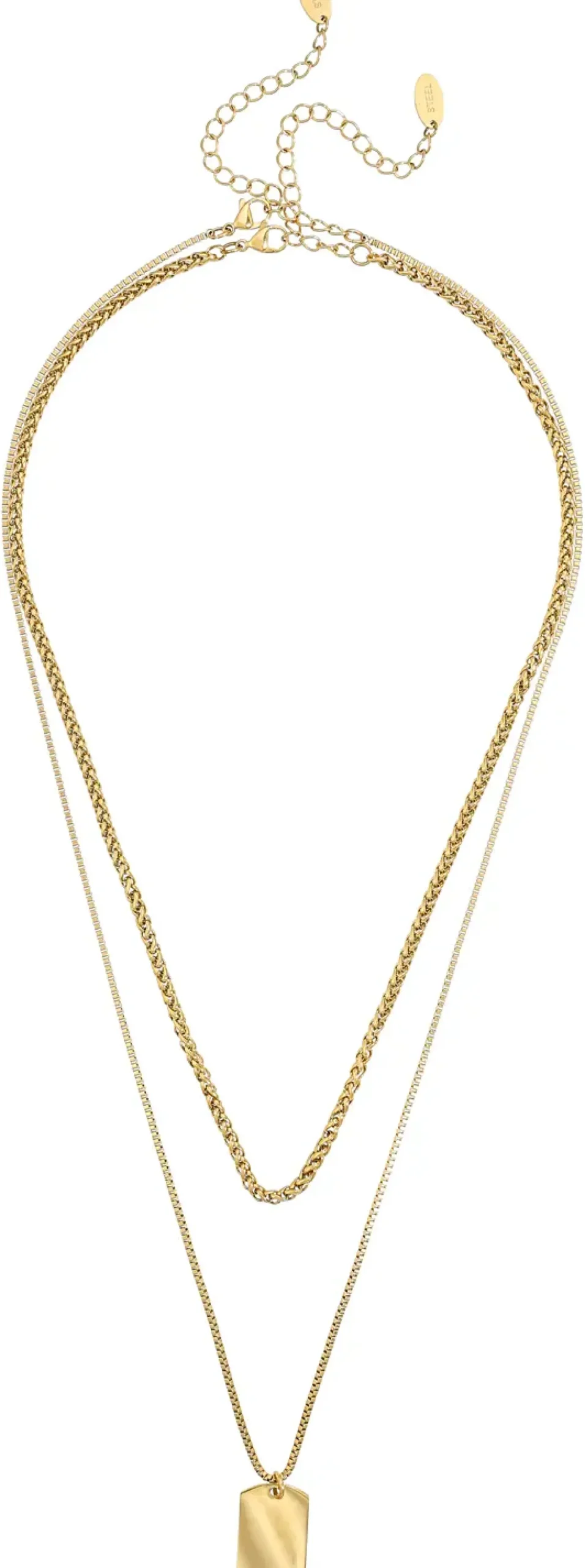 Herren Ketten-Set - Golden Tag