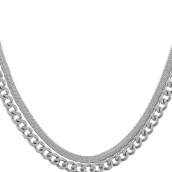 Herren Ketten-Set - Silver Steel