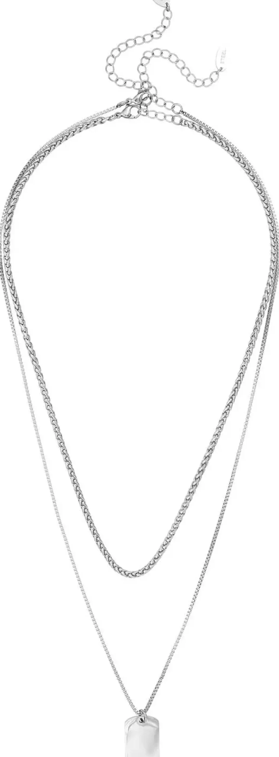 Herren Ketten-Set - Silver Tag