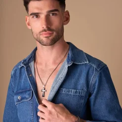 Herren Kette - Shiny Cross