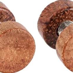 Herren Ohrstecker – Wood Circle