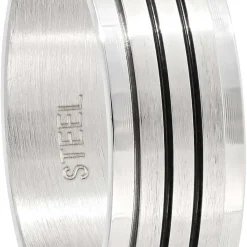 Herren Ring - Black Stripes