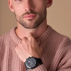 Herren Uhr - Black Wall