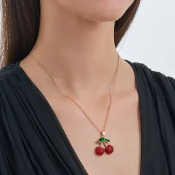 Kette - Glitter Cherry