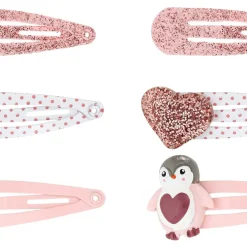 Kinder Haarclips - Glitzer Pinguin