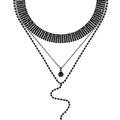 Layering Kette - Black Glamour