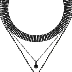 Layering Kette - Black Glamour