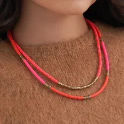 Layering Kette - Coral Shine