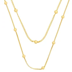 Layering Kette - Golden Bubbles
